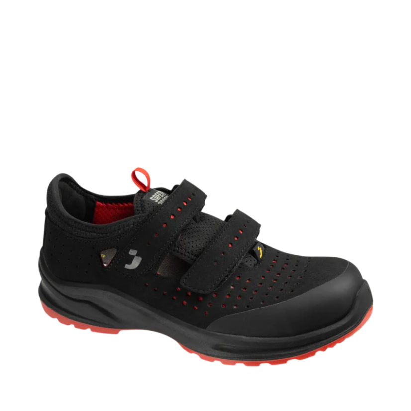 Safety Jogger MODULO S1P ESD, bezpečnostné sandále, červené