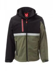 Payper Wise, pracovná softshell bunda, vojenská zelená