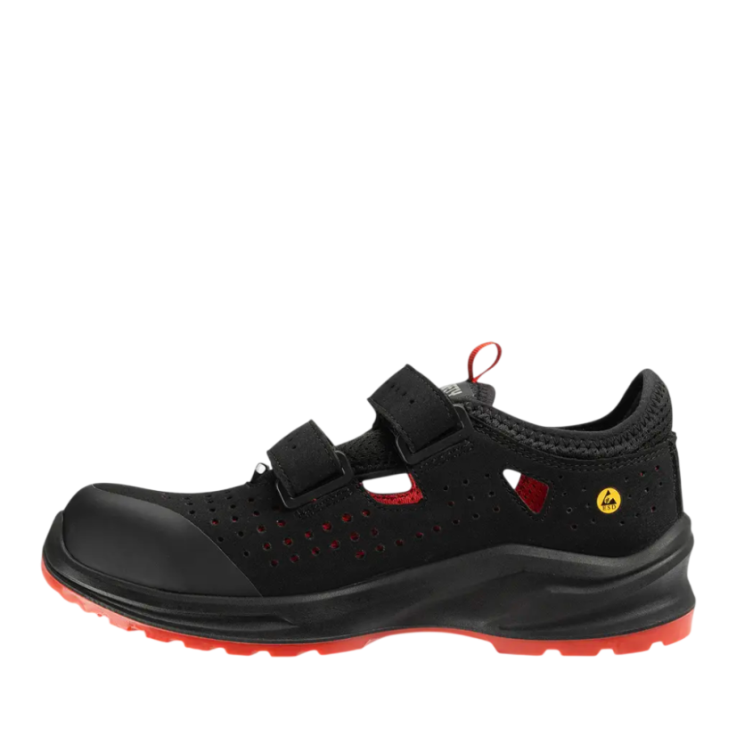 Safety Jogger MODULO S1P ESD, bezpečnostné sandále, červené
