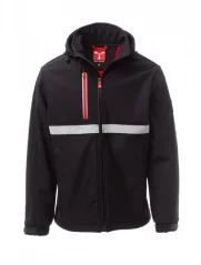 Payper Wise, pracovná softshell bunda, čierna