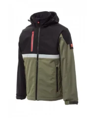 Payper Wise, pracovná softshell bunda, vojenská zelená